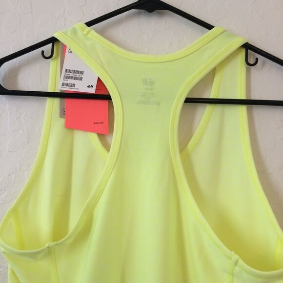 H&M workout tank top bright yellow, women’s size medium - Picture 5 of 5